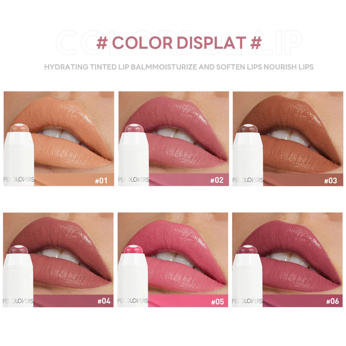 2-in-1 Nude Lippenstift Mattroter Lippenbalsam Feuchtigkeitsspendender 6 Farben Sandwich-Lippenstift Wasserdichter, langlebiger Antihaft-Cup-Lippenstift