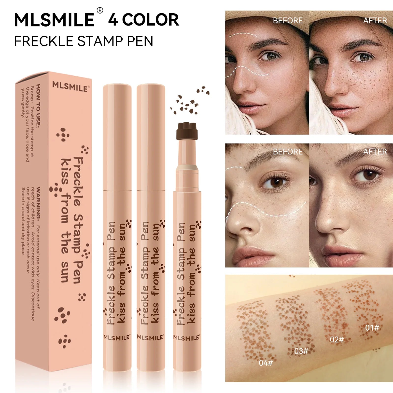 Natürliche Sommersprossen Stift Wasserdicht Simulation Gefälschte Spot Make-Up-Tool Anhaltende Wasserdichte Gesicht Dot Spot Stift Eyeliner Koreanische Kosmetik