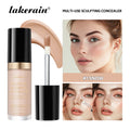 Lakerain 5-Farben-wasserfester Concealer, matt, hohe Deckkraft, ölkontrollierende Grundierung für Aknenarben und Augenringe, Kosmetika