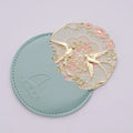 Vintage chinesischer Stil Spiegel Pfingstrose zarte Blume Mini Spiegel kosmetische Werkzeuge tragbare Tasche Make-up Spiegel