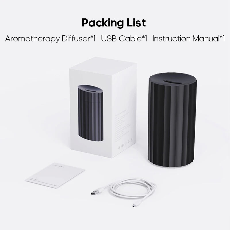 Tragbarer Aromatherapie-Diffusor, Aroma-ätherisches Öl, 100 ml, Desktop-Mini-Luftbefeuchter, Sprühgerät, buntes Nachtlicht, kreatives Geschenk