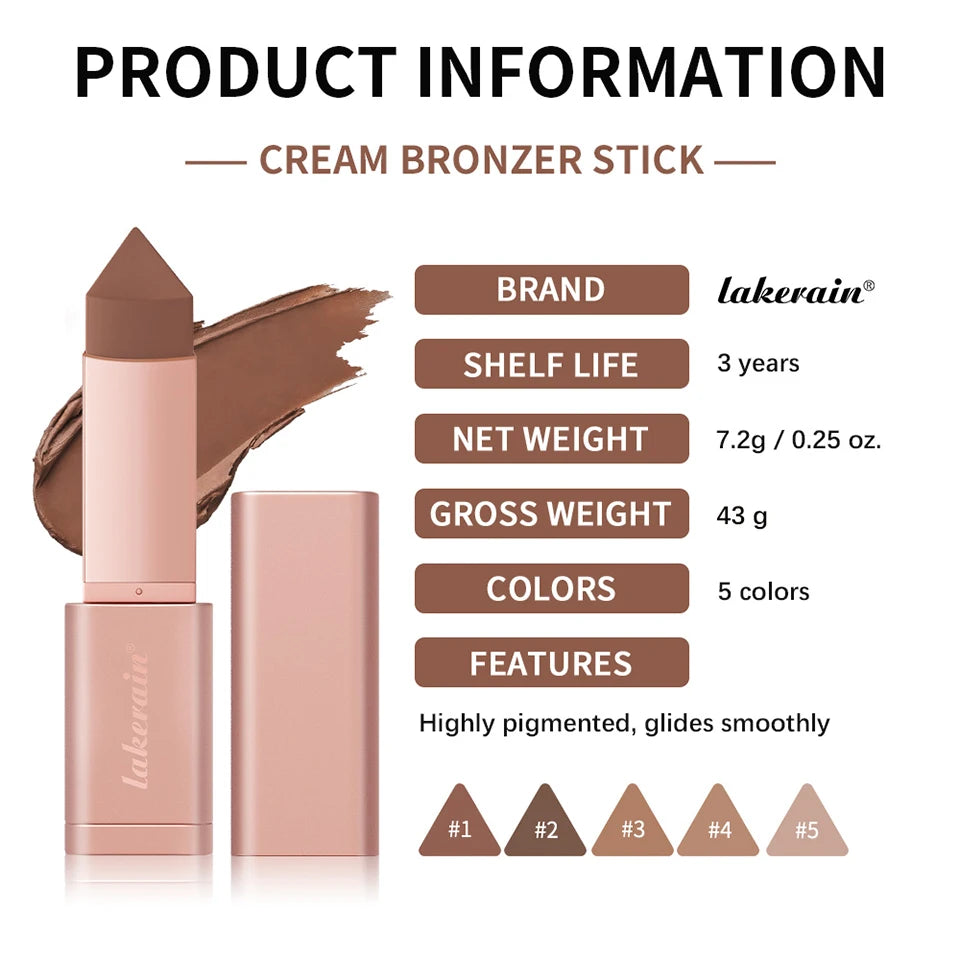 Konturstift Bronzing-Creme Bronzer-Stift Sofortige Konturierung Dunkle Augenringe Gesichtskontur Gesichts-Foundation Make-up