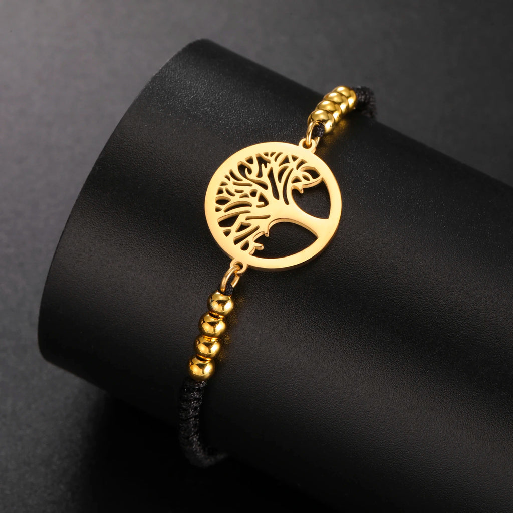 Edelstahl-Armband mit Lebensbaum-Anhänger – Klassischer Schmuck für Damen und Herren