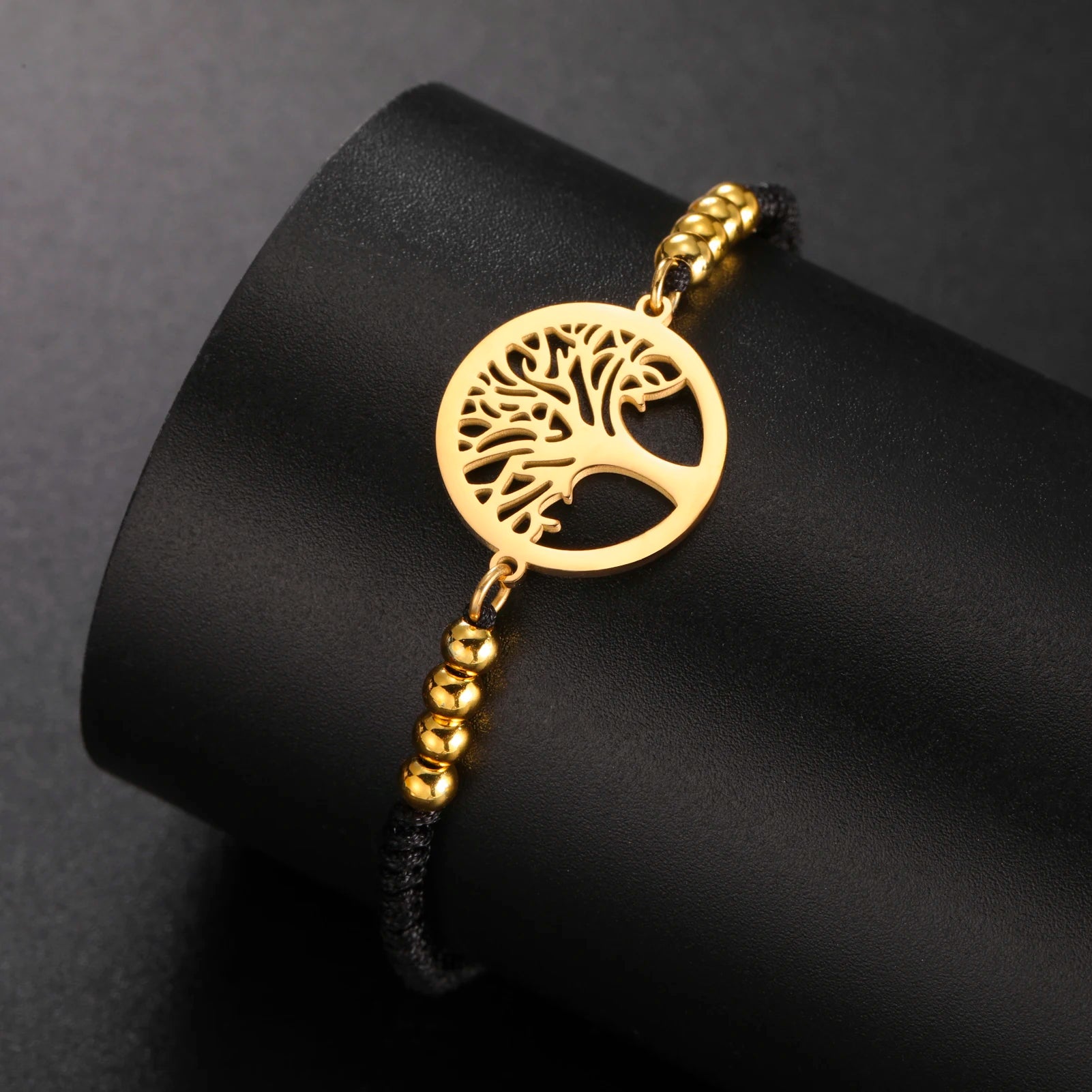 Edelstahl-Armband mit Lebensbaum-Anhänger – Klassischer Schmuck für Damen und Herren