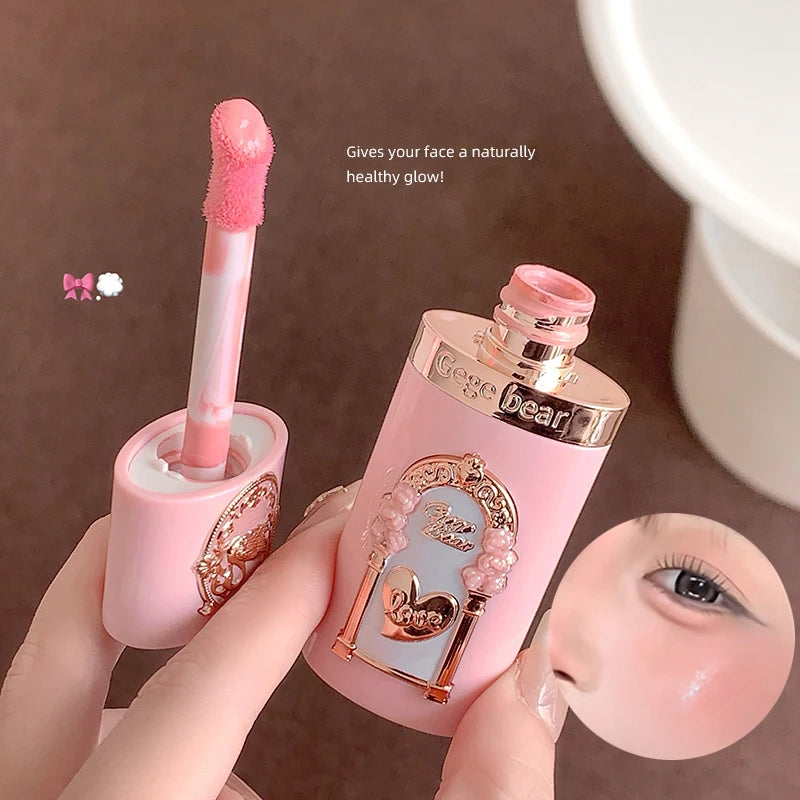 Gege Bear Strawberry Cupid Pink Pop Set – Samt-Matte Lippencreme, Puder & Flüssiges Rouge