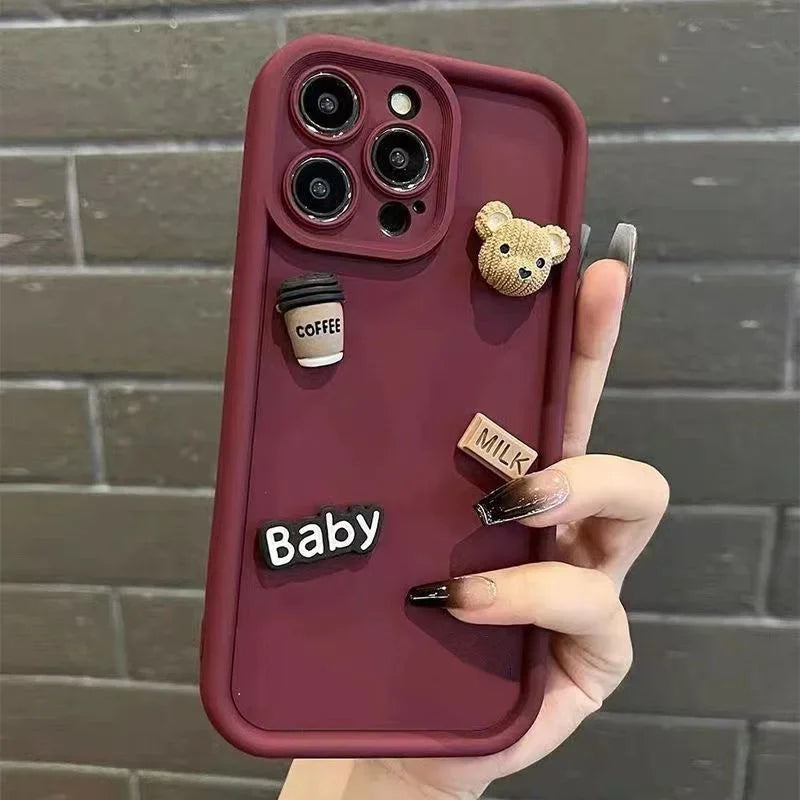 3D Bär iPhone Hülle – Für iPhone 11/12/13/14/15/16/17 & Pro Max