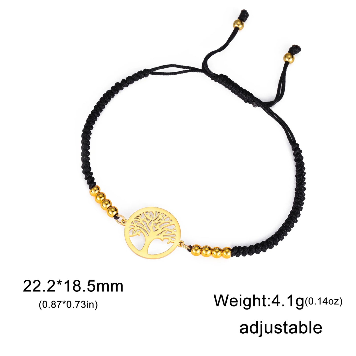 Edelstahl-Armband mit Lebensbaum-Anhänger – Klassischer Schmuck für Damen und Herren