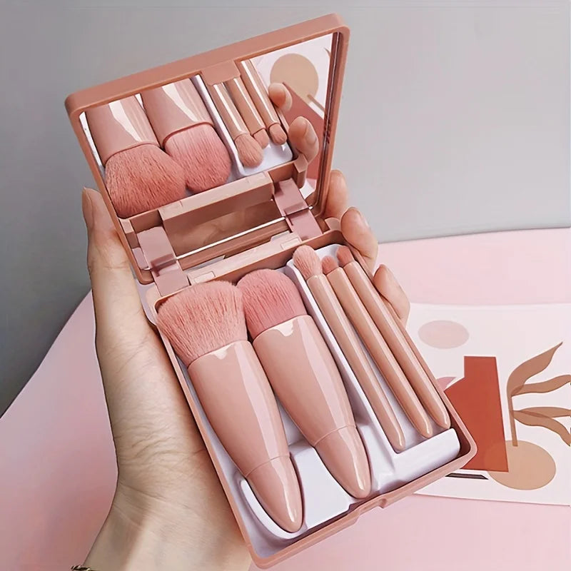 Make-up-Pinsel-Set mit Spiegel