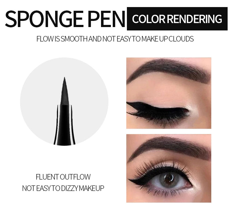 Yanqina flüssiger Eyeliner Bleistift 4d wasserdichte Mascara Set Kosmetik Eyeliner dicke Curling Mascara Augenbrauen Bleistift Augen Make-up