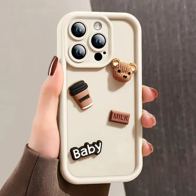 3D Bär iPhone Hülle – Für iPhone 11/12/13/14/15/16/17 & Pro Max