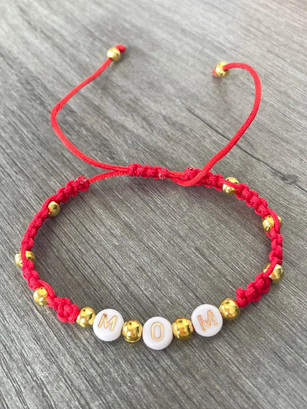 BEST MOM Stickerei-Armbänder, verstellbares Armband, Geschenk für Super-Mama