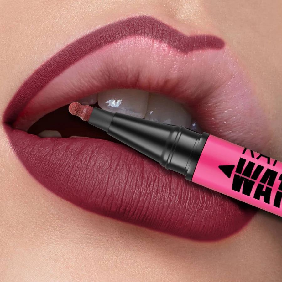 1PC Flüssigkeit Matte12-Farbe Lipliner Bleistift Wasserdicht Plumping Fleck Lippenstift Natürliche Lip Liner Umriss Lippen Kontur Make-Up