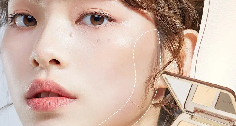 Judydoll Highlight Facial Contouring Palette Matte Brighten Dreidimensionaler Schatten Lasting Glow Shimmer Powder Cosmetics