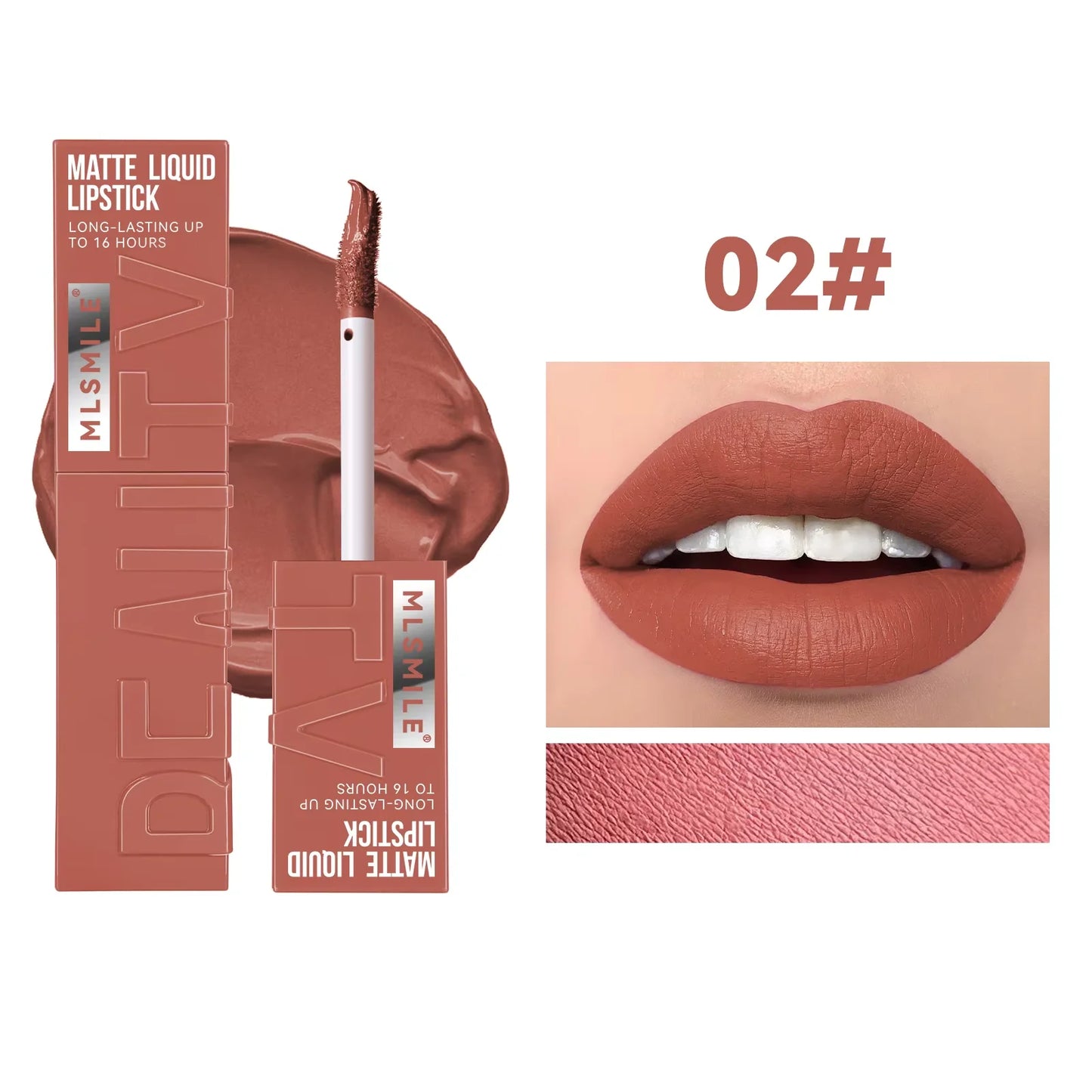 Matte Flüssig-Lippenstift 6 Farben – Langanhaltend, Wasserdicht, Sexy Nude/Rosa/Rot