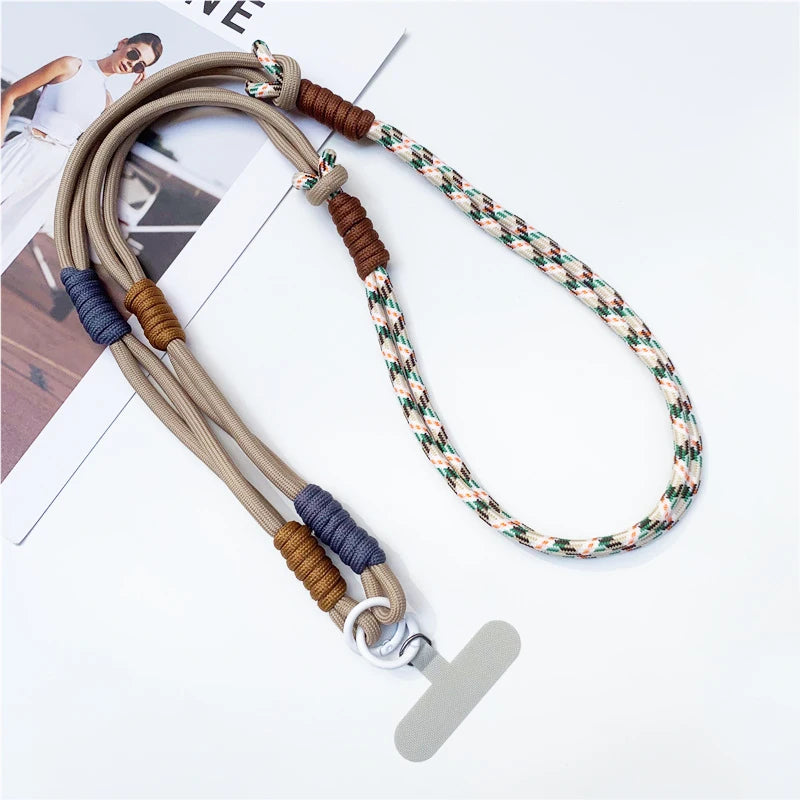 3-in-1-Umhängeseil zum Aufhängen von Mobiltelefonen, Umhängeband, Handschlaufe, abnehmbares Telefon-Lanyard, Wasserbecher-Hängeseil