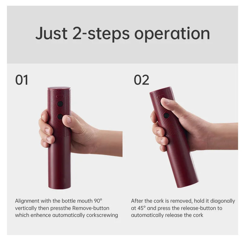 VinoEase Pro – Automatischer Elektrischer Weinflaschenöffner mit USB-Ladung