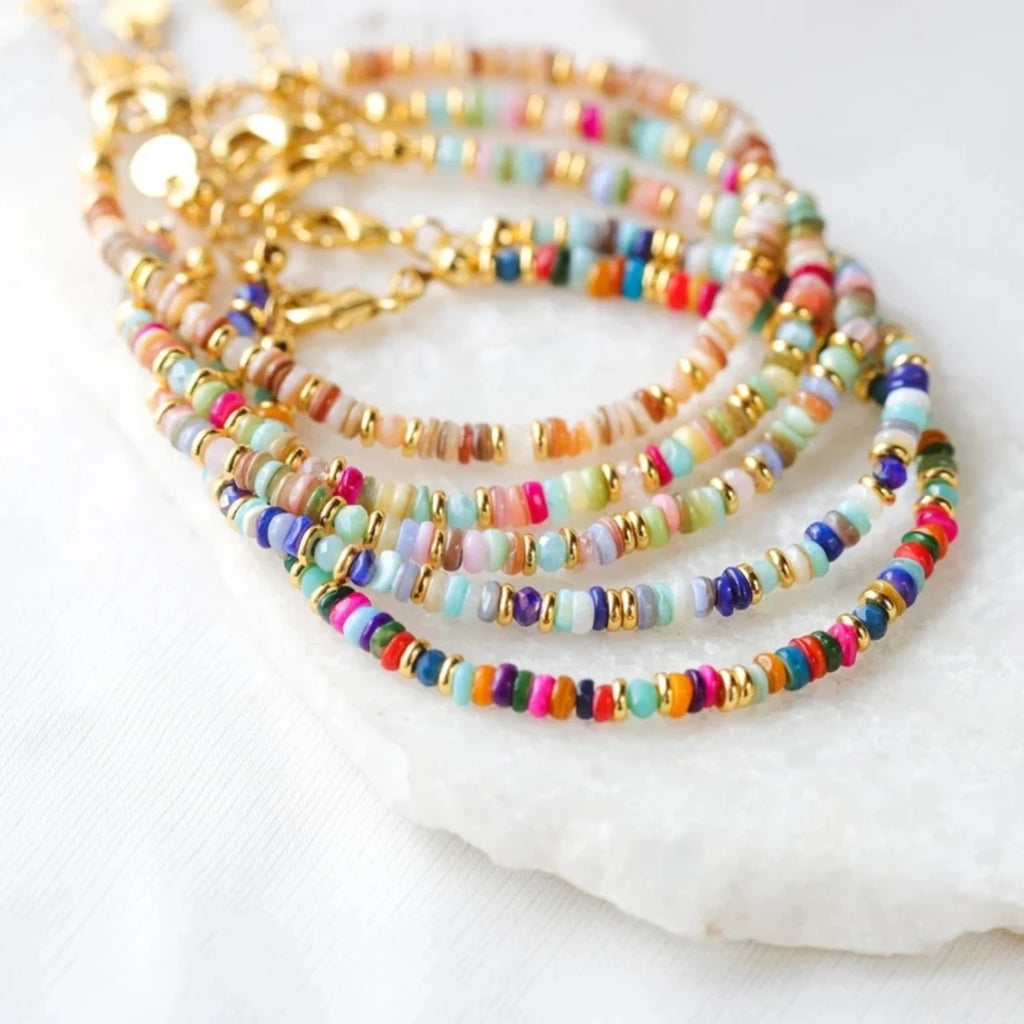 KKBEAD Boho Armband Frauen Y2k Schmuck Böhmischen Armbänder Geschenk Bunte Shell DIs Perlen Sommer Strand Pulseras Mujer