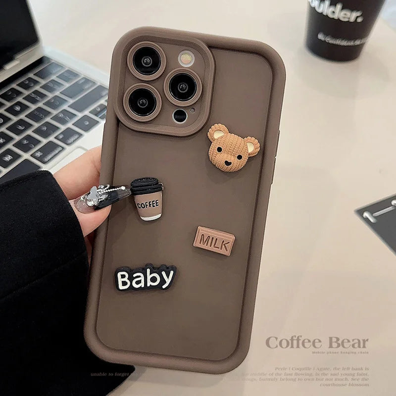 3D Bär iPhone Hülle – Für iPhone 11/12/13/14/15/16/17 & Pro Max