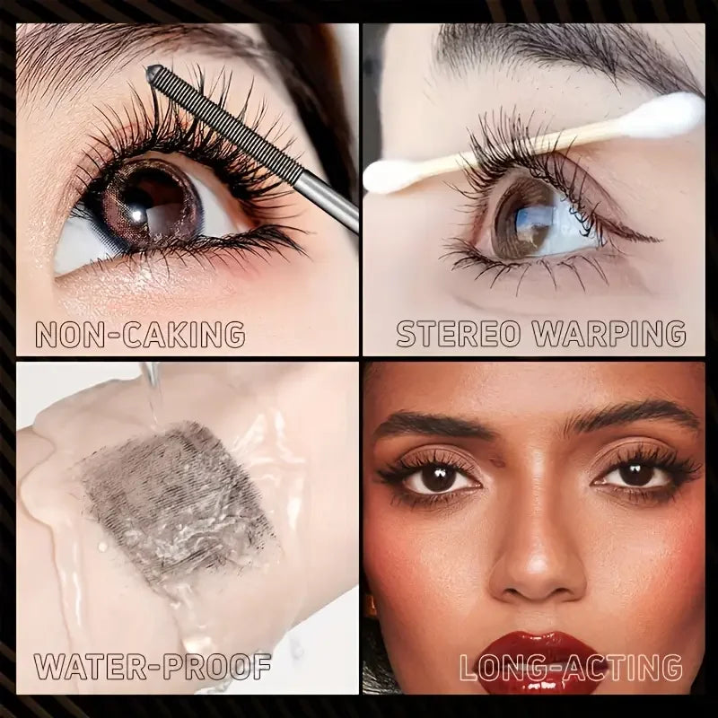 Stahlrohr-Mascara – Wasserfest, Spiralbürste, Verlängernd & Volumengebend