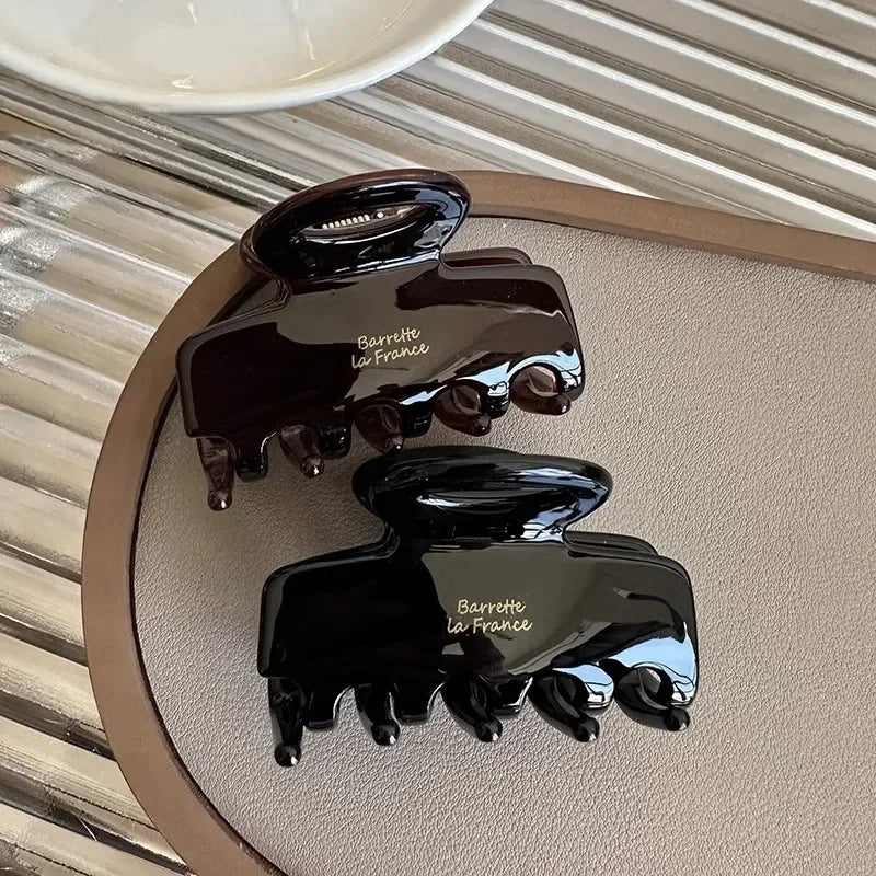 5,5 cm lange Acetat-Haarkrabben, rote Haarspangen für Mädchen und Frauen, zum Binden von Haarschmuck, neue koreanische Mode