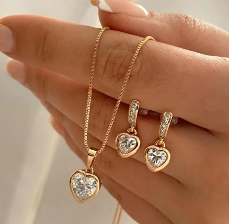 Mode Perlen Schmuck Set Für Frauen Baumeln Ohrringe Anhänger Halskette Einfache Zierliche Täglichen Tragen Outfit Party Zubehör
