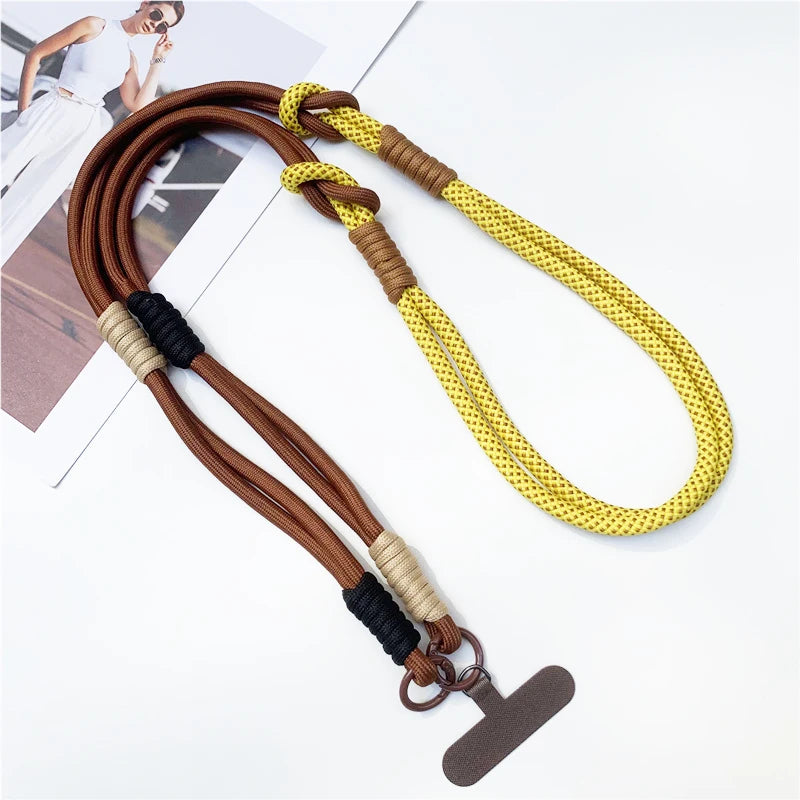 3-in-1-Umhängeseil zum Aufhängen von Mobiltelefonen, Umhängeband, Handschlaufe, abnehmbares Telefon-Lanyard, Wasserbecher-Hängeseil