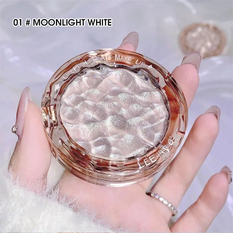 Hochglanz Puder glanz Glitter Highlight Kontur Palette natürlicher Glanz Kontur Concealer dauerhaftes Licht