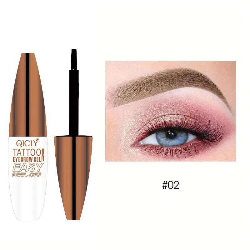 3D Peel-off Augenbrauen Gel Tönung Wasserdicht Dauerhafte Nicht Verschmieren Eyeliner Stift Natürliche Flüssigkeit Stirn Tattoo Sterben Creme Make-Up