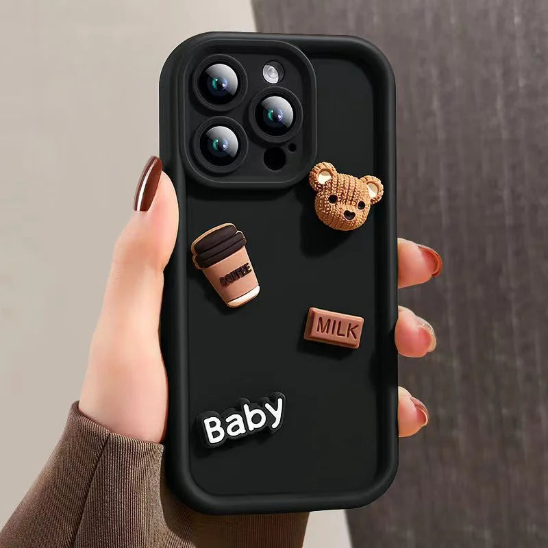 3D Bär iPhone Hülle – Für iPhone 11/12/13/14/15/16/17 & Pro Max