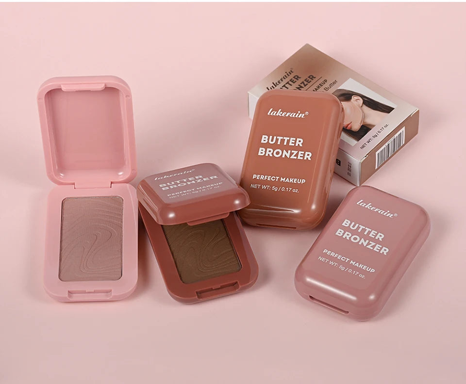 Professionelles Puder-Rouge – 12 Stunden Halt, Vegane Formel, Rosa & Creme