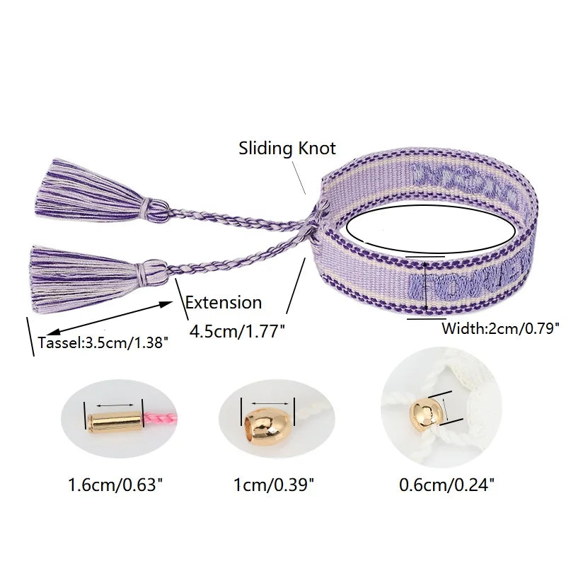 BEST MOM Stickerei-Armbänder, verstellbares Armband, Geschenk für Super-Mama