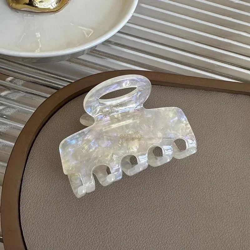 5,5 cm lange Acetat-Haarkrabben, rote Haarspangen für Mädchen und Frauen, zum Binden von Haarschmuck, neue koreanische Mode