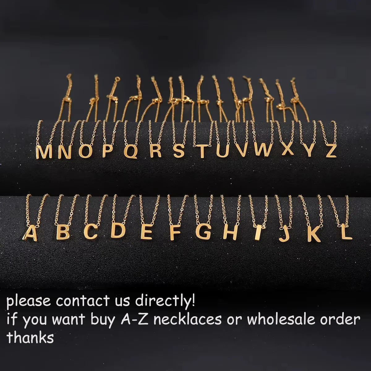 Cazador Minimalistische Initial A-Z Buchstaben Halskette für Frauen Alphabet Edelstahl Halsband Ketten Schmuck Geburtstagsgeschenk Großhandel