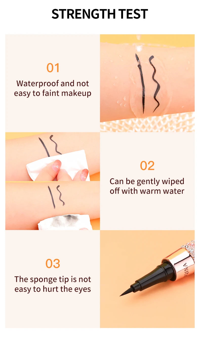 Präzisions-Liquid Eyeliner – Schwarz, langlebig & wasserfest