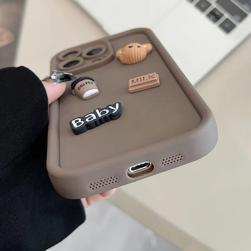 3D Bär iPhone Hülle – Für iPhone 11/12/13/14/15/16/17 & Pro Max