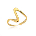 Edelstahl Ringe für Frauen Wasserdicht Offene Gold Farbe Ring Hochzeit Paar Band Schmuck Geschenke Kostenloser Versand Artikel anillos