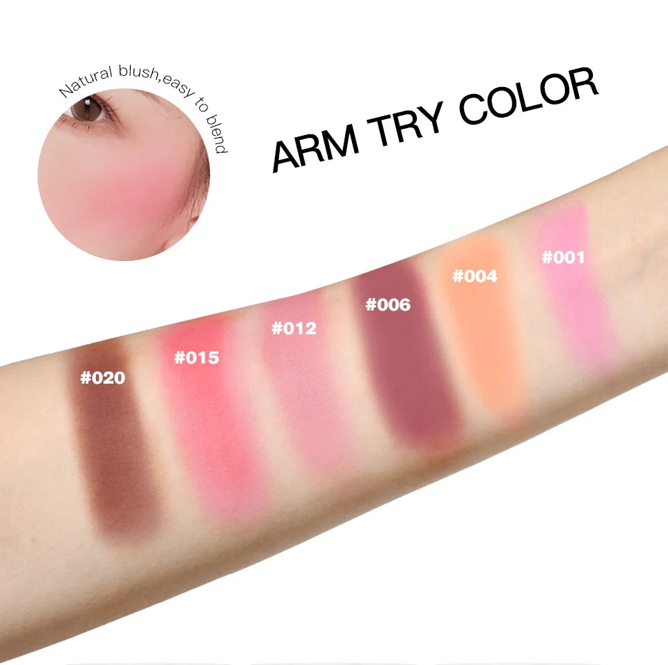 Gesichtsrouge, matt, natürlich, Wangentönung, erhellt das Gesicht, rosa, rot, Gesichtskonturierung, Kosmetik, Rouge, Puder, weiches weibliches Make-up