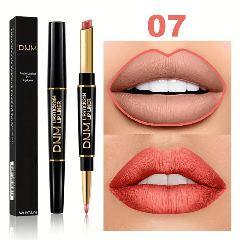 Doppelseitiger Lippenstift & Lipliner – hochpigmentiert, wasserfest, langanhaltend