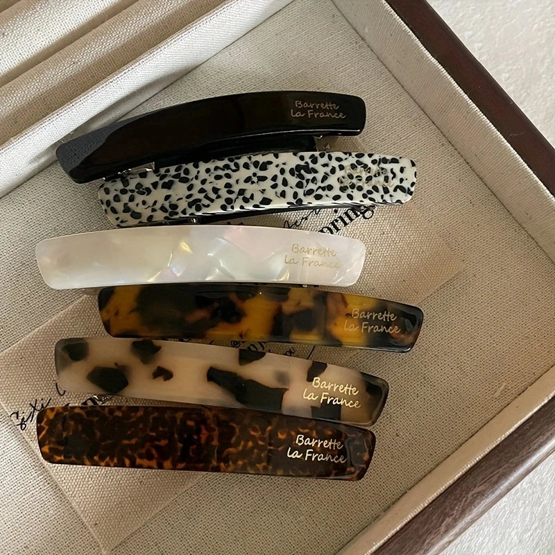 Acetat-Haarspange, elegante Haarklammer, bunte geometrische Haarspangen, Haarnadel für Damen, Haarschmuck