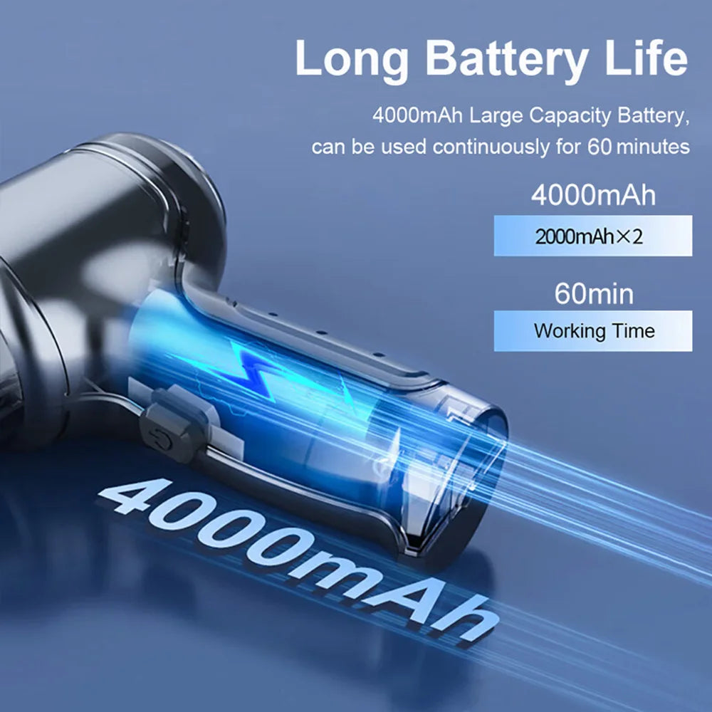 Kabelloser Auto- & Handstaubsauger 2-in-1 | Starke Saugkraft bis 95.000 PA