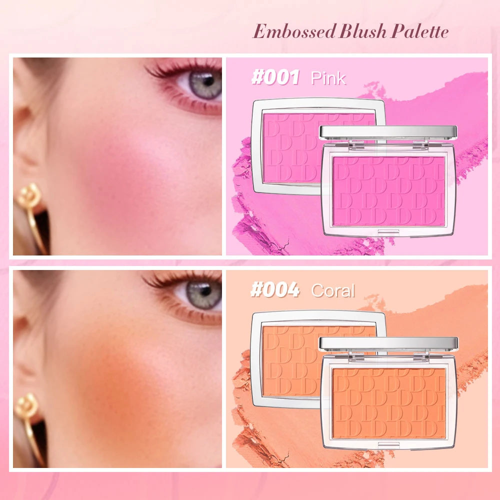 Gesichtsrouge, matt, natürlich, Wangentönung, erhellt das Gesicht, rosa, rot, Gesichtskonturierung, Kosmetik, Rouge, Puder, weiches weibliches Make-up
