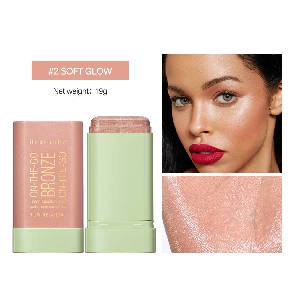 Multifunktions-Rougestift, Gesichts-Make-up, wasserfest, einfache Farbe, Rouge-Rouge-Creme, Kontur-Rendering, aufhellendes Kontur-Make-up