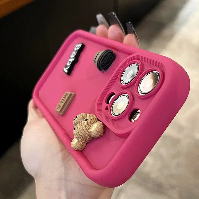 3D Bär iPhone Hülle – Für iPhone 11/12/13/14/15/16/17 & Pro Max