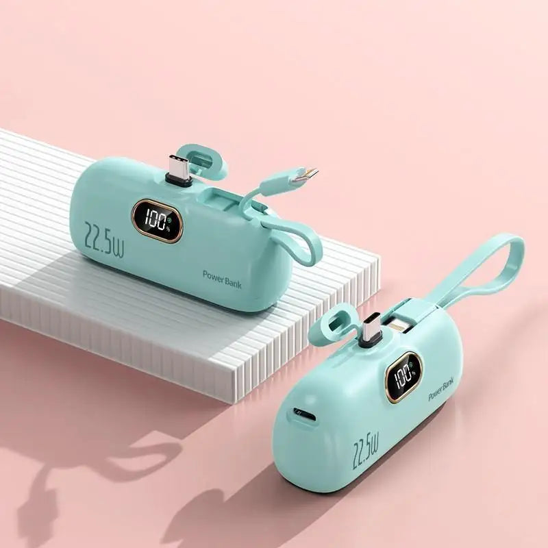 Mini Powerbank 30000 mAh | Tragbarer Externer Akku mit Schnellladefunktion