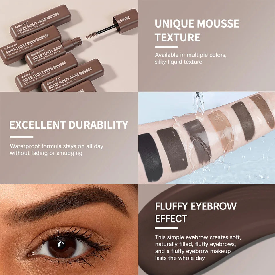 Superfluff Volumizing Brow Mousse Tint – Getöntes Augenbrauengel, Wasserfest & Langlebig