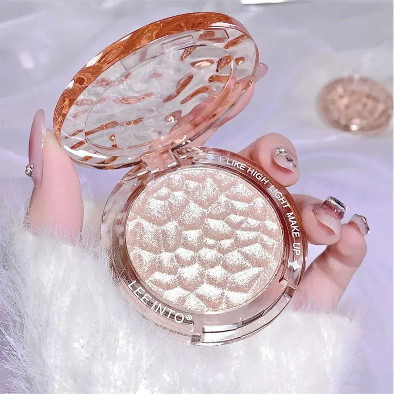 Hochglanz Puder glanz Glitter Highlight Kontur Palette natürlicher Glanz Kontur Concealer dauerhaftes Licht