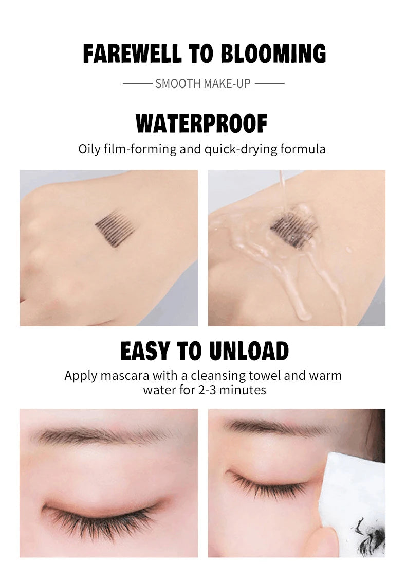 Stahlrohr-Mascara – Wasserfest, Spiralbürste, Verlängernd & Volumengebend