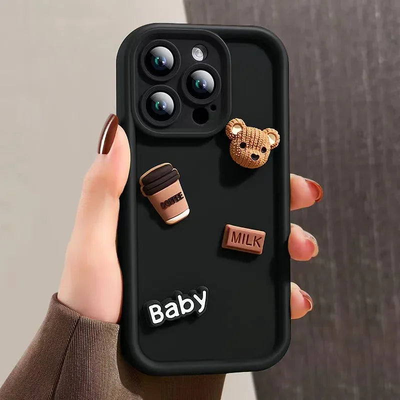 3D Bär iPhone Hülle – Für iPhone 11/12/13/14/15/16/17 & Pro Max