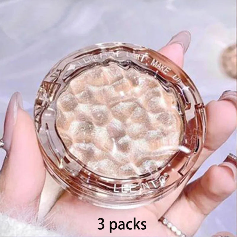 Hochglanz Puder glanz Glitter Highlight Kontur Palette natürlicher Glanz Kontur Concealer dauerhaftes Licht