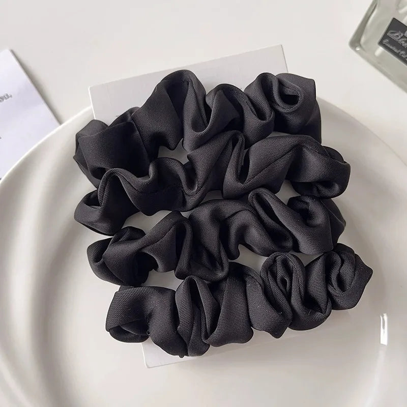 Satin Scrunchies für Frauen | Set Elastische Haarbänder